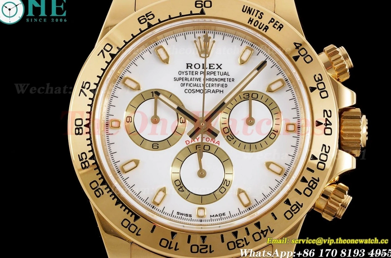 White KING 116508 40mm Daytona Stk YG YG SA4130 0112